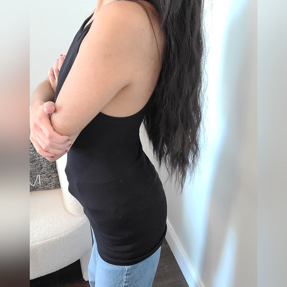 Nikibiki Women Stretchy Black Ribbed Halter Top - Picture 3 of 12